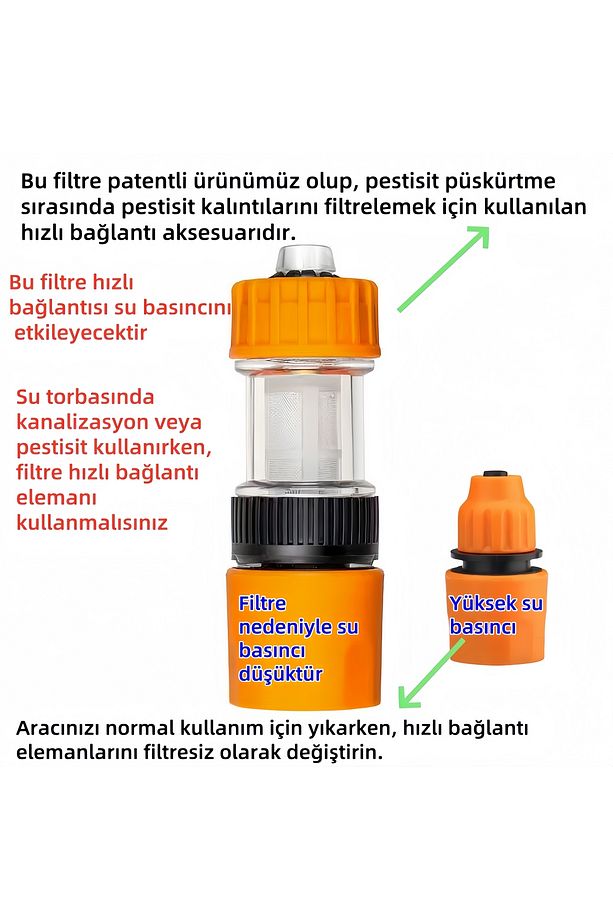 15 Adet Pil Su Torbası Oto Araba Klima Halı Şarj Yüksek Basınçlı Yikama Makinesi Çiçekleri Sula - 9
