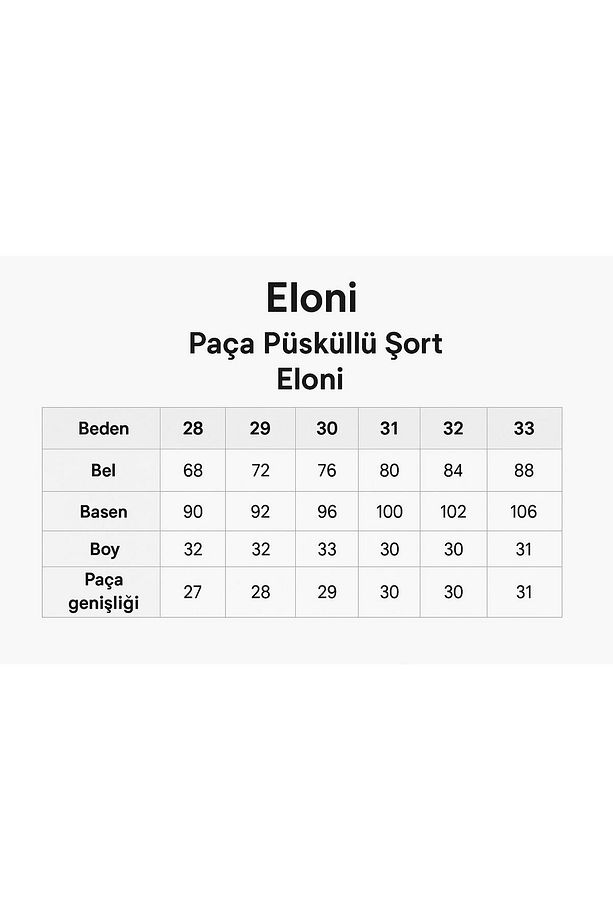 JEANS -KADIN PÜSKÜLLÜ YÜKSEK BEL DENİM KOT ŞORT - 2