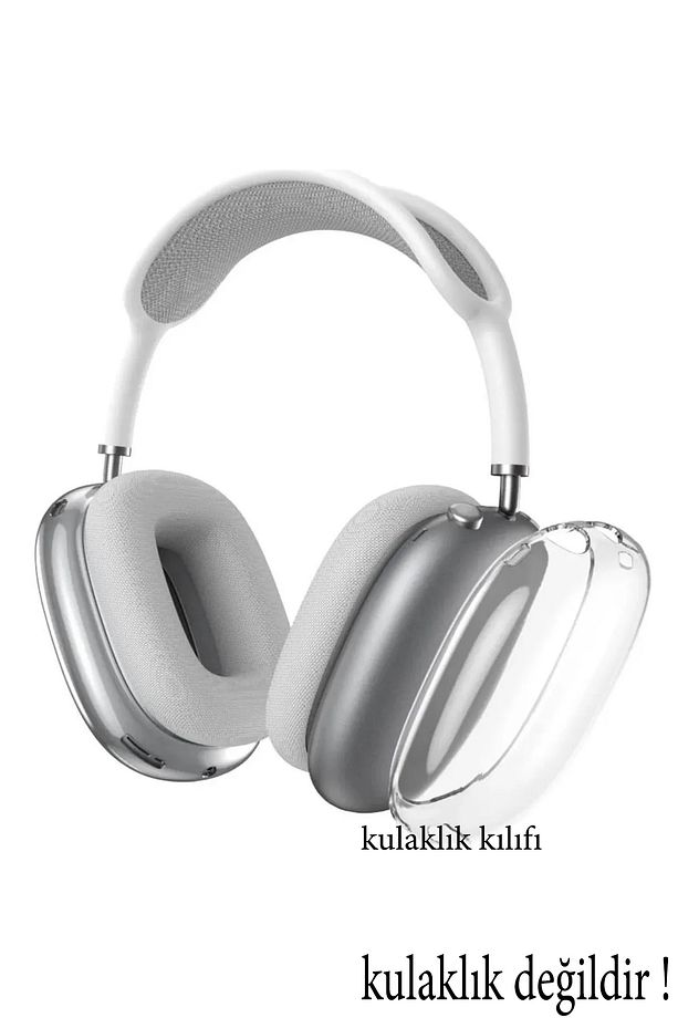 Airpods Max Uyumlu Premium Şeffaf Silikon Kılıf - 1