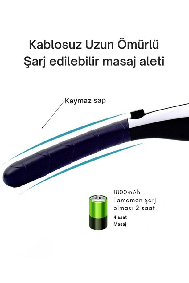 S426 Titreşimli 5 Başlıklı Mini Şarjlı Vücut Masaj Aleti - 7