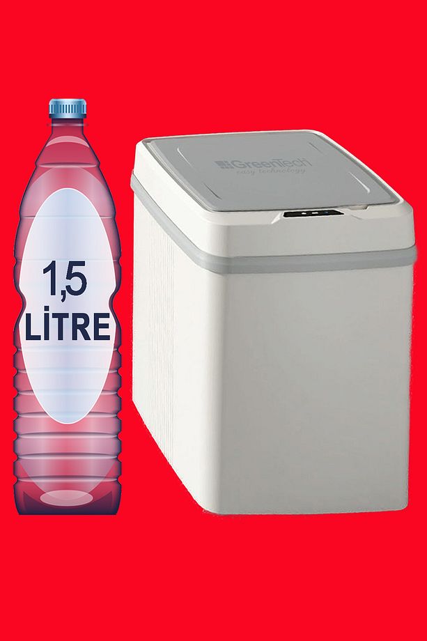 Sensörlü 12 Litre Çöp Kovası (Şarj Edilebilir Lityum Pilli) / GT-SC01 - 4