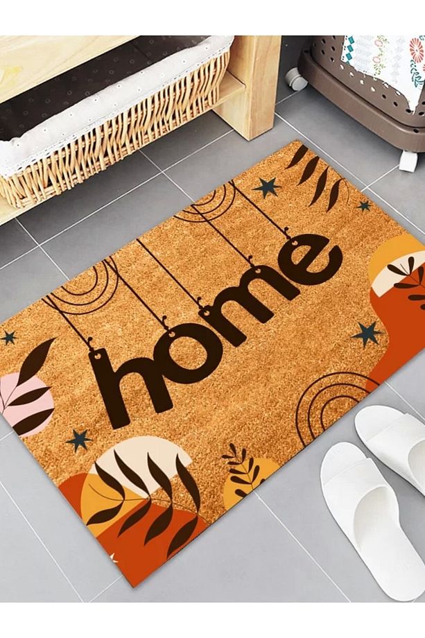 Home Bohem Temalı Dağ Ve Yaprak Desenli Kapı Önü Paspası 45x70 Cm - 2