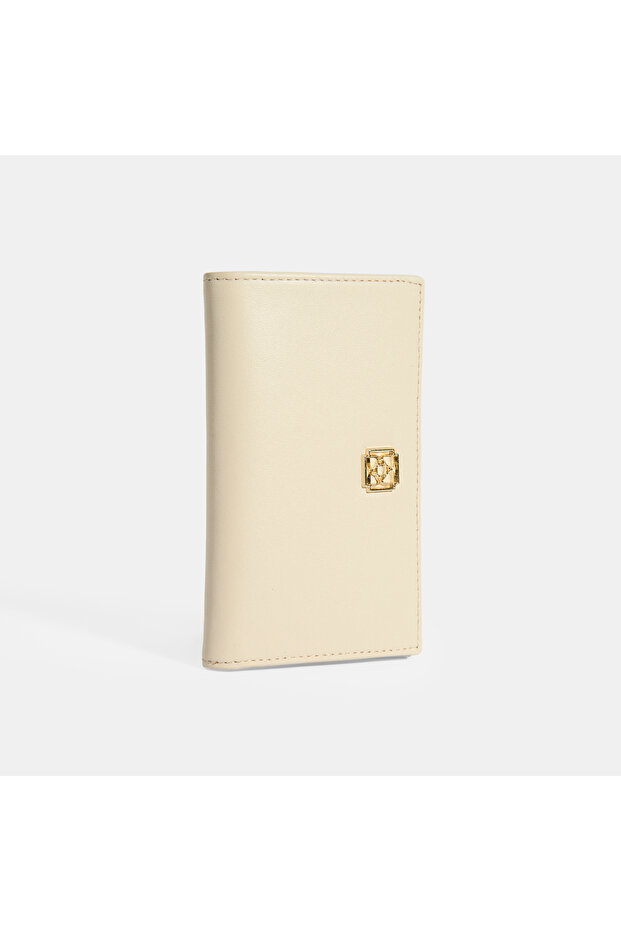 Kadın Bej Deri Cüzdan - 3