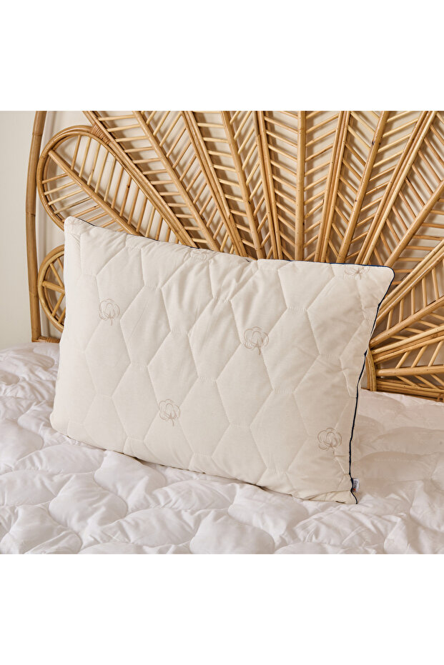 Soft Cotton Pillow - White - 50X70 cm