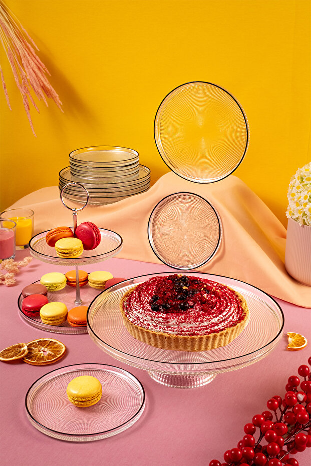 Loren 14 Parça Servis ve Sunum Seti Siyah Fileli - 2