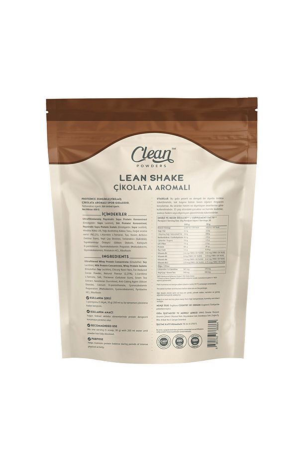 Lean Shake 600 gr - Çikolata - 3