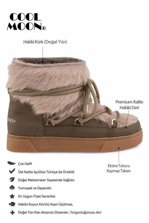 Kürklü Kadın Bot 355096 - 3