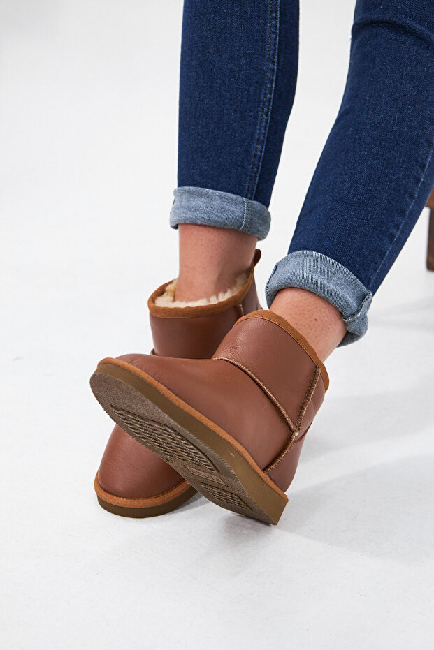 Hakiki Deri Kadın Mini Bot 191131 - 8