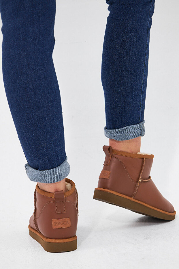 Hakiki Deri Kadın Mini Bot 191131 - 7