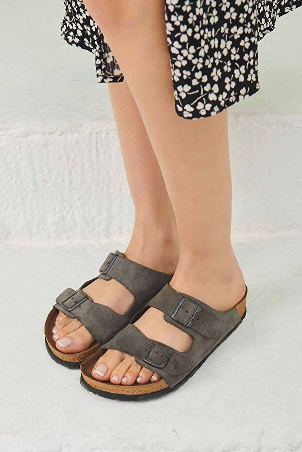 Kadın Bantlı Deri Terlik 215520 - 6