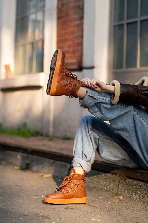 Kürklü Sneaker Bot 365050 - 6