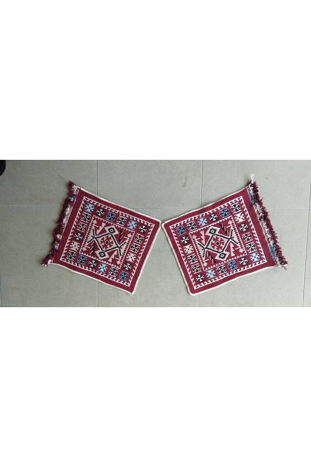 Oto Koltuk Kılıfı (çift Taraflı )yıkanabilir Araba Takımı Kilim (BORDO) - 2