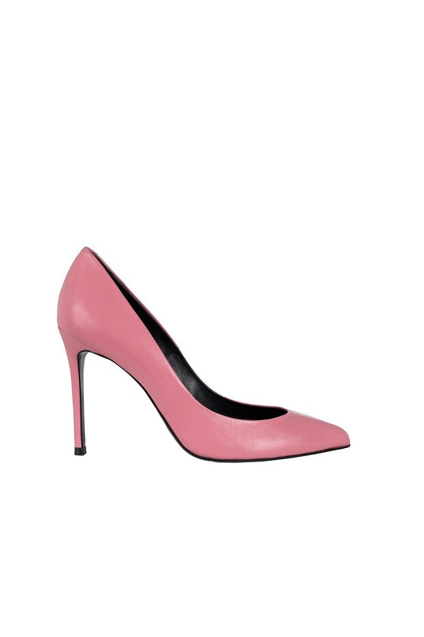 Pink Low-Cut Carrie Leather Stiletto