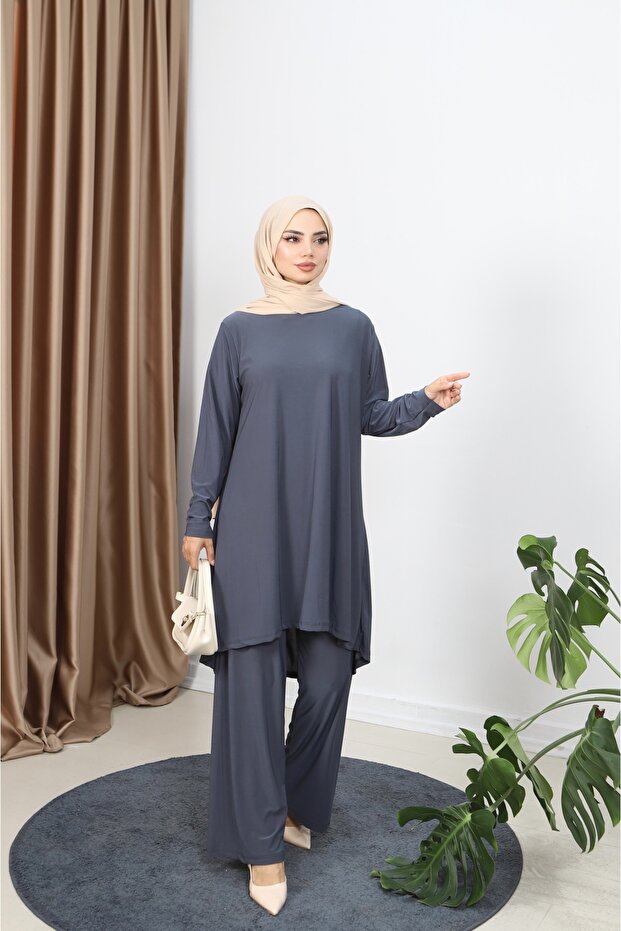 طقم ساندي مع تونيك طويل - 2