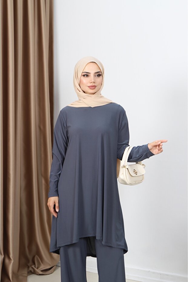 طقم ساندي مع تونيك طويل - 3