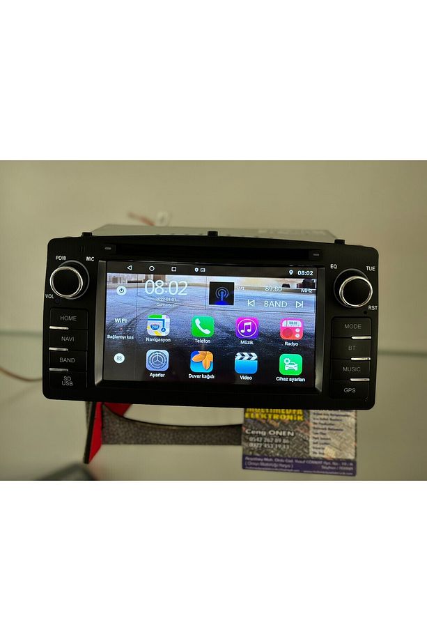Toyota Corolla 2004 2006 Multimedya Navigasyon Android Gerçek 4gb Ram Carplay Double Navimex - 2