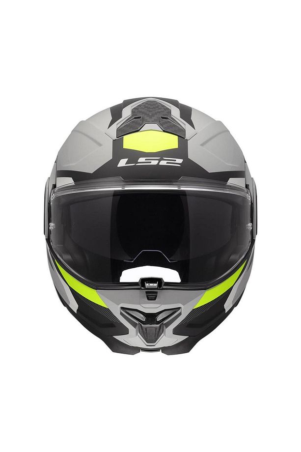 Advant 2 Triple Mat Gri-siyah-neon Sarı Çene Açılır Kask - 2