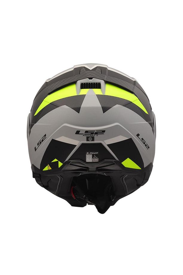 Advant 2 Triple Mat Gri-siyah-neon Sarı Çene Açılır Kask - 5