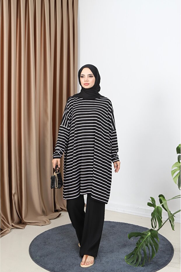 Striped Combed Tunic - 2