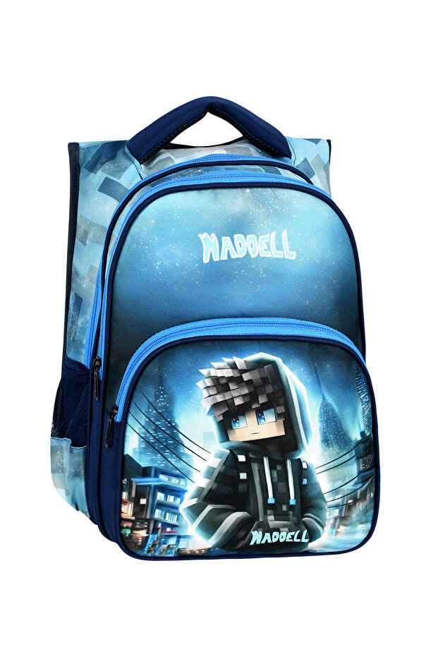 حقيبة مدرسية ابتدائية بنمط المجرة - مع حقيبة غداء - 3