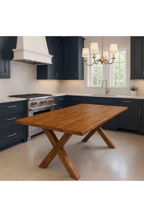 Aras Lüx Ahşap Kütük Masa 100 Teak - 3