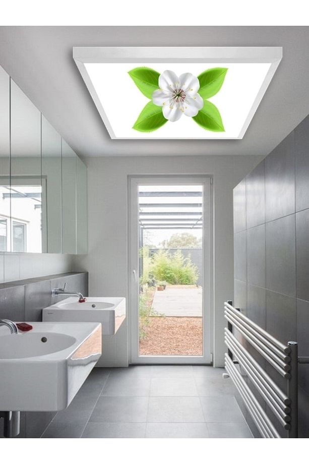 Wc Avize-60x60-54w-led-armatür-banyo-aydınlatma-desenli-panel-wc-led-ampul-banyo Işıkları-tekli Led - 3