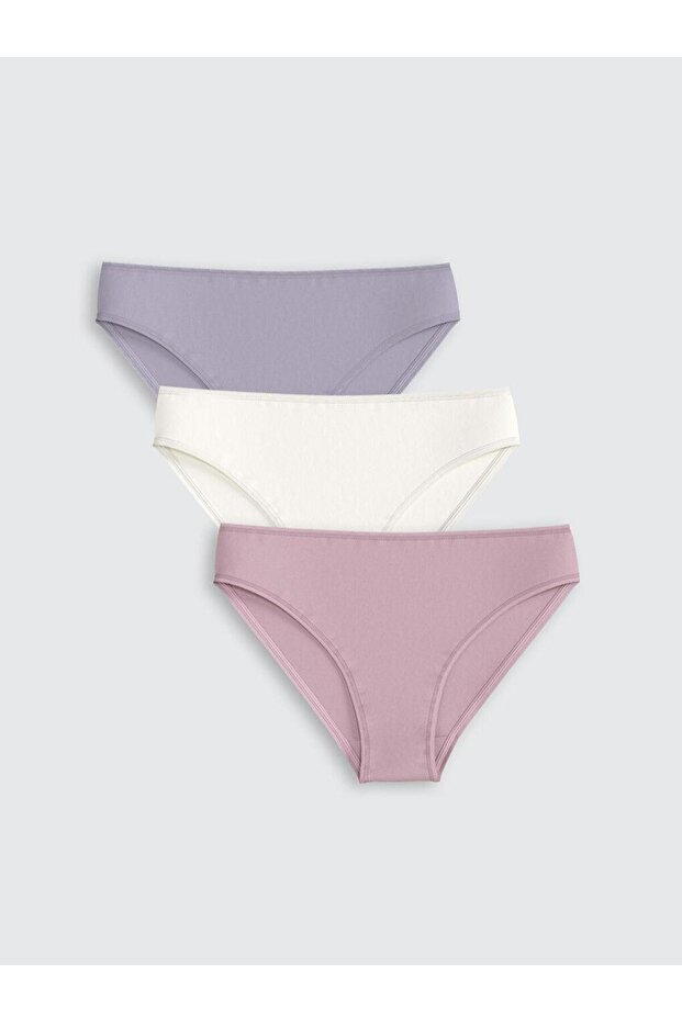 Plain Bikini Panties 3 Pack (S5)