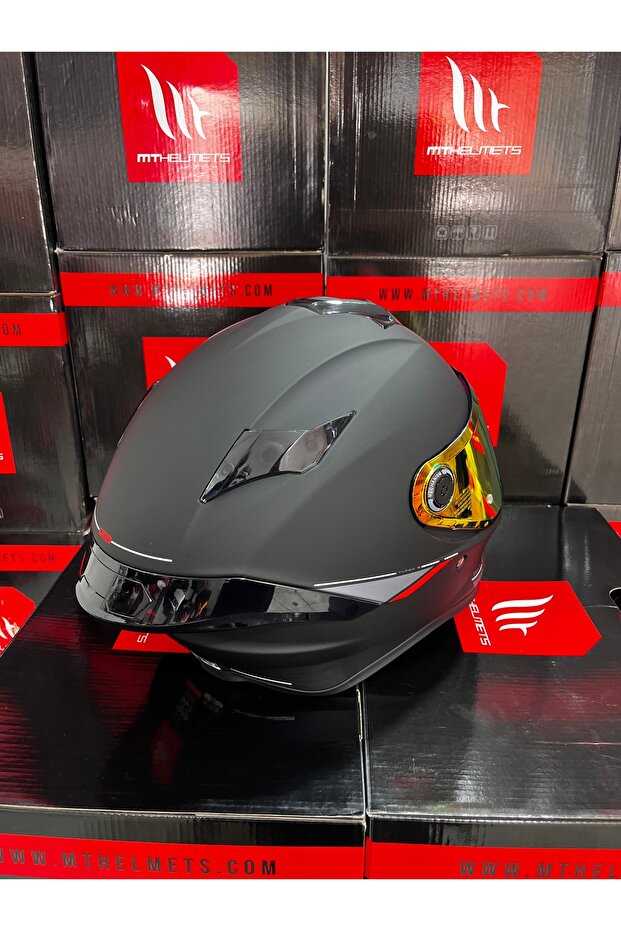 Helmets Targo S Solid Mat Siyah (ŞEFFAF VİZÖR) - 7