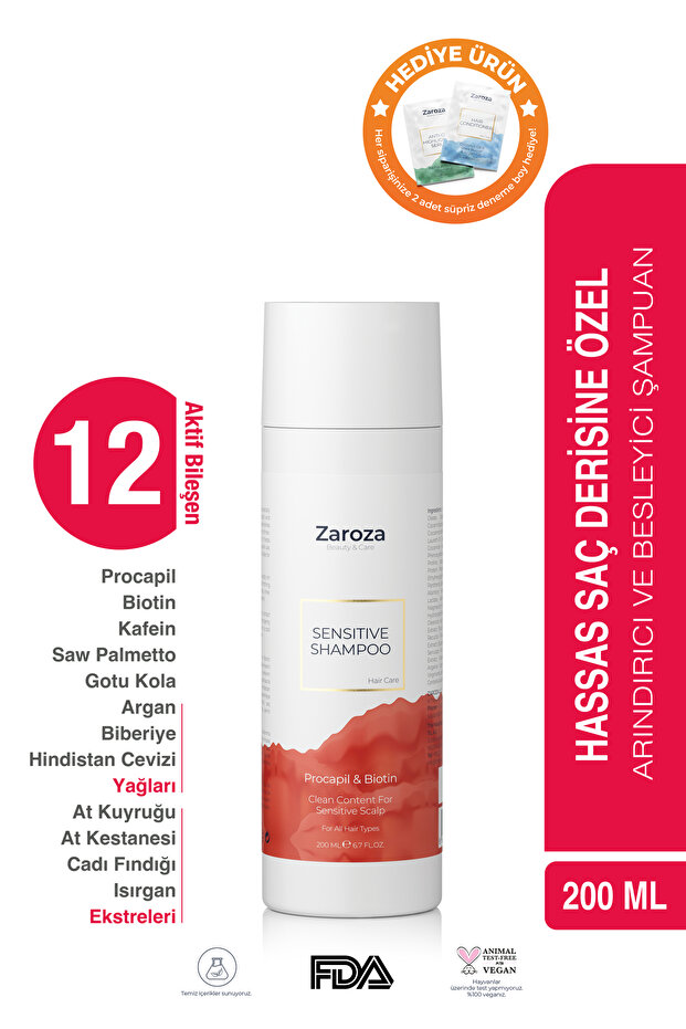 Anti-Hair Loss Procapil & Biotin Shampoo for Sensitive Scalp 200 ml