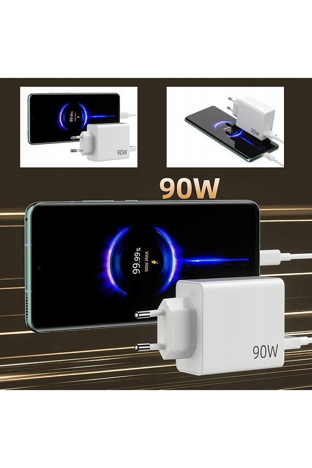 Xiaomi Uyumlu 90 Watt Hızlı Şarj Aleti Seti Type-c - 7