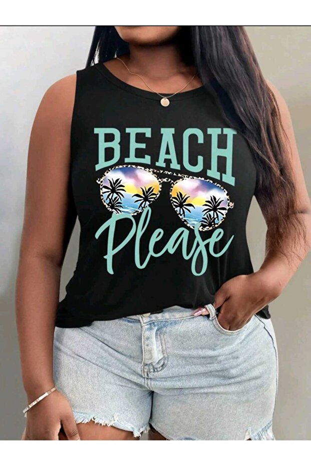 Off-The-Shoulder Mi̇x Women's Cotton Sleeveless Summer T-Shirt Singlet