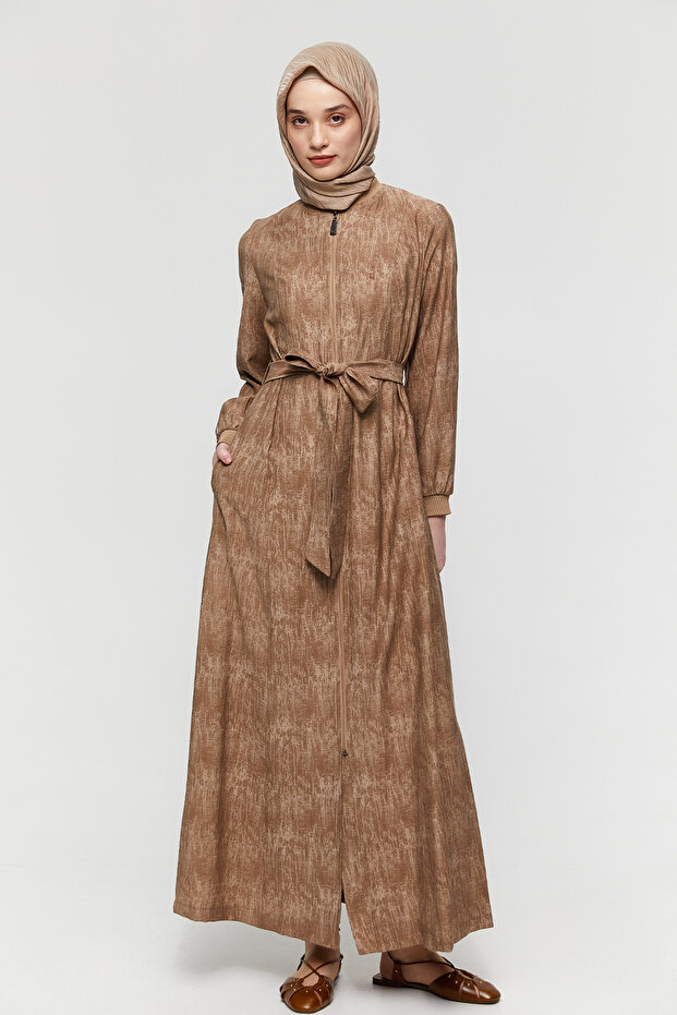 Fermuarlı Bomber Pardösü - 7