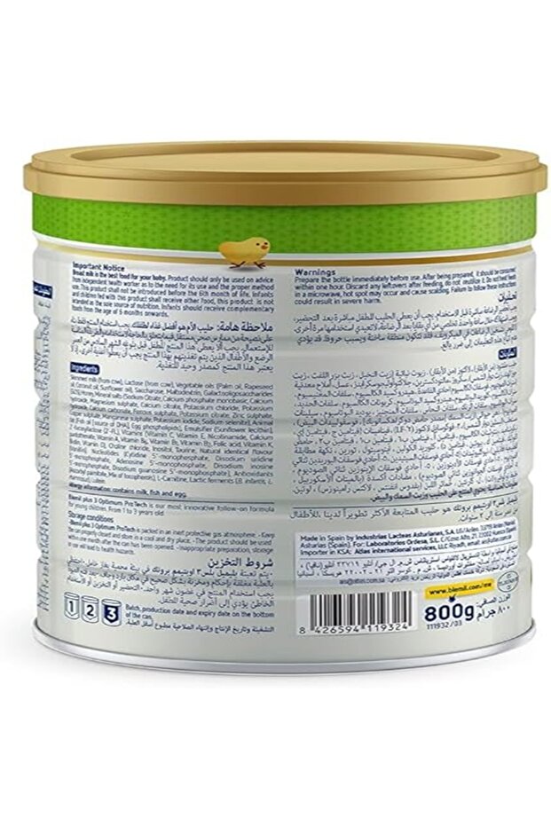 Blemil Plus 3 Optimum Protech 800G - 2