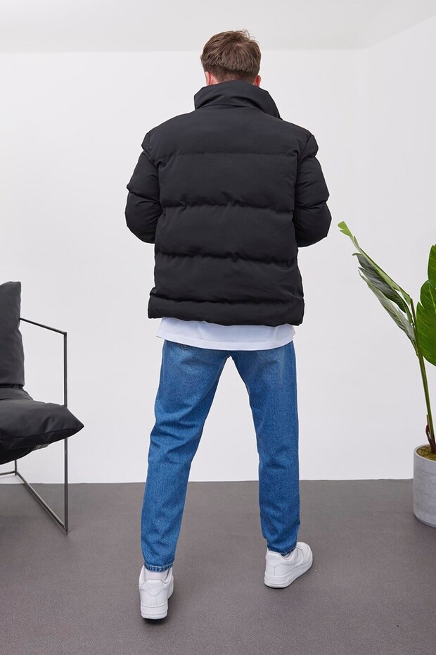 2001 Siyah Şişme Mont - 3