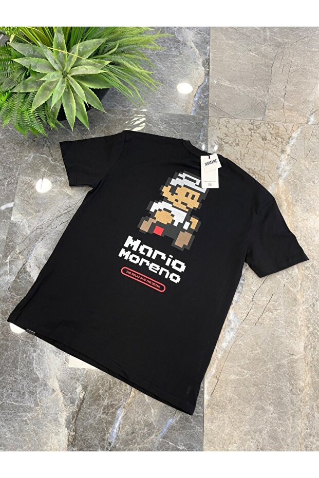 Mario Siyah Tshirt - 5