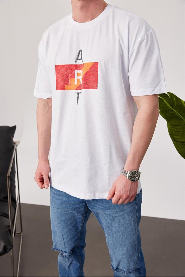Art Beyaz Tshirt - 3