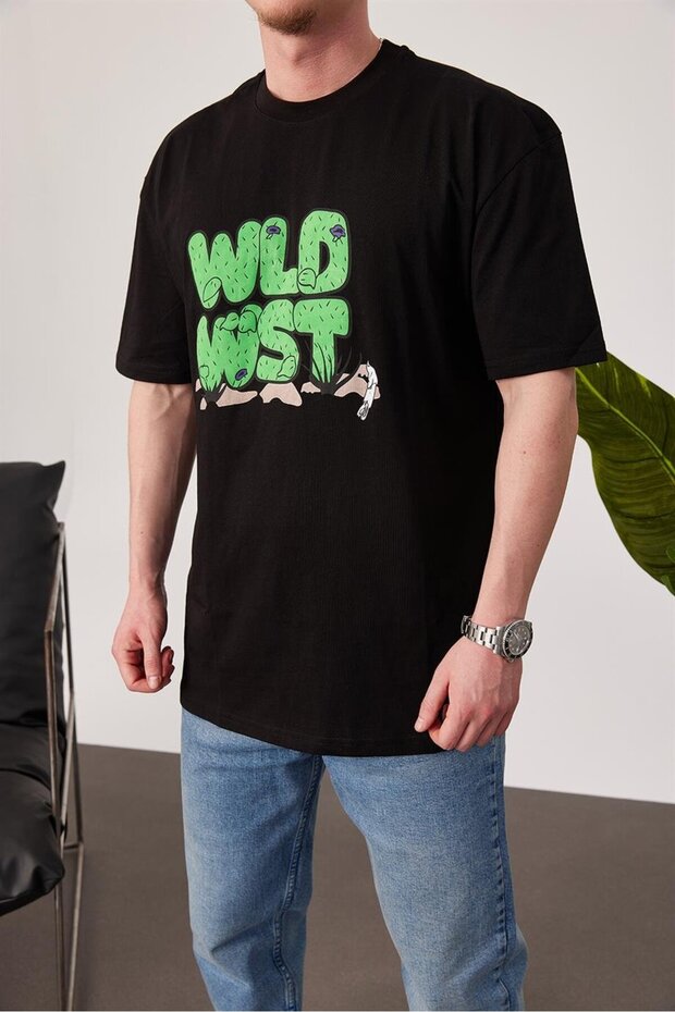 WLD WST Μαύρο Tshirt - 1