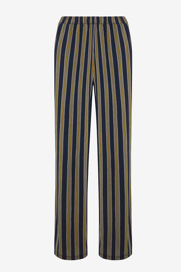 Stripe Çok Renkli Gömlek Pijama Takımı - 3