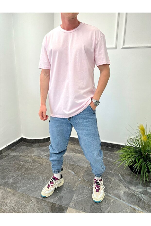 Μπλουζάκι Basic Pink με ίσιο κόψιμο - 1