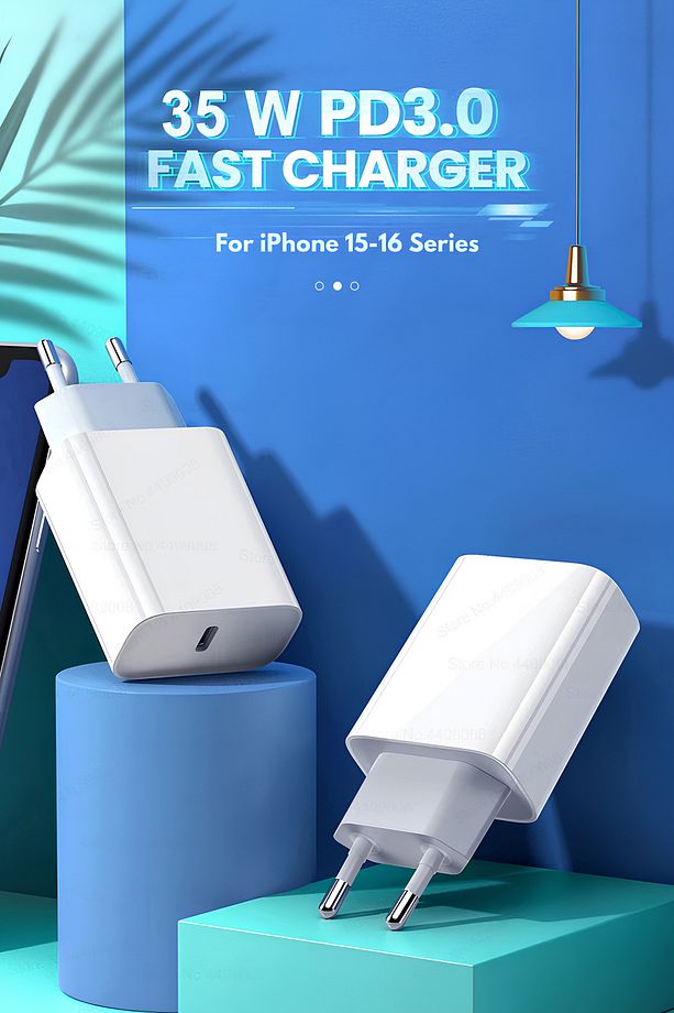 35W Typec to Typec Hızlı Şarj Cihazı iPhone 15-16 Pro/Plus/Pro Max Tam Uyumlu Type c Şarj Aleti - 2