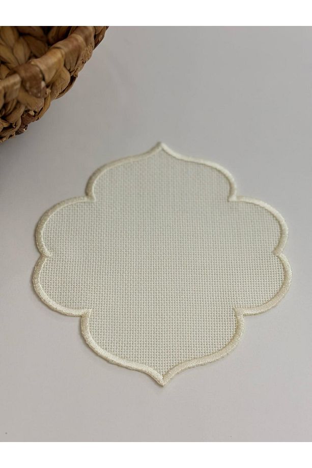 Etuva Linen Elde Işleme Yapmaya Uygun 6'lı Linen Kahve Altı Peçetesi - 2