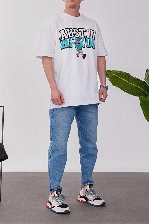 Austin Beyaz Tshirt - 3