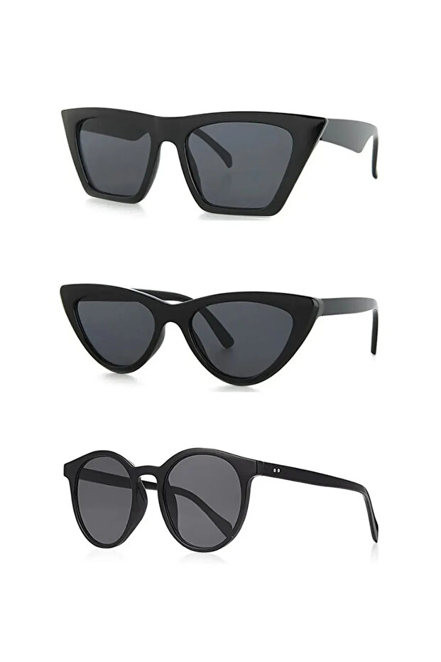 Unisex Sunglasses with Uv400 Protection 3-Piece Opportunity Set