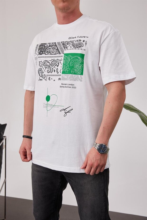 Dark Future Beyaz Tshirt - 2