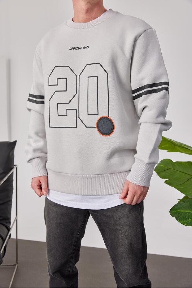 سويت شيرت رمادي رسمي - 2