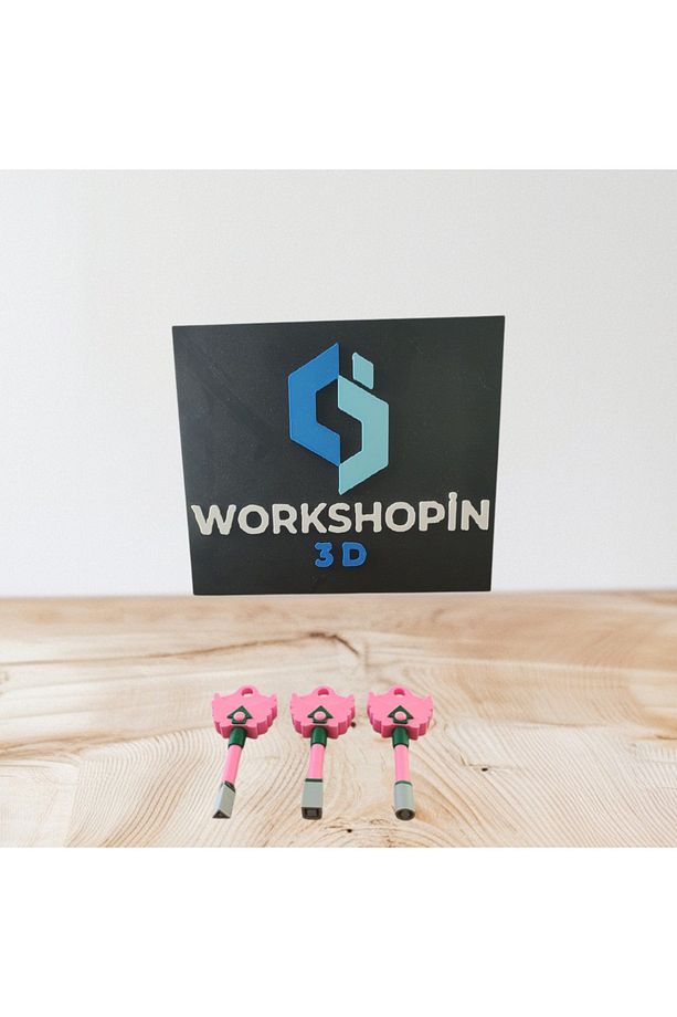 squid game key Anahtar 3lü 8 cm - 3