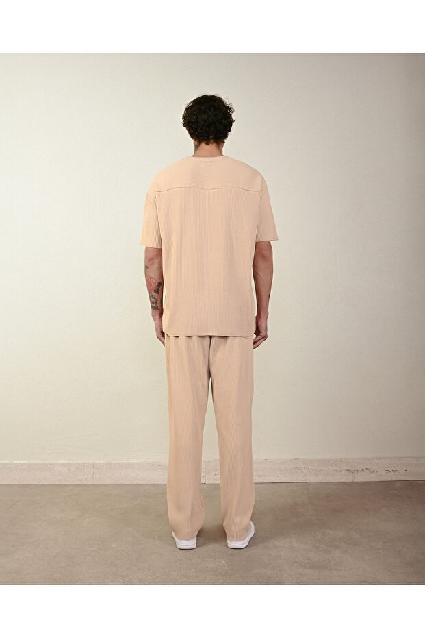 Fitilli Oversize Ottoman Pantolon - 4