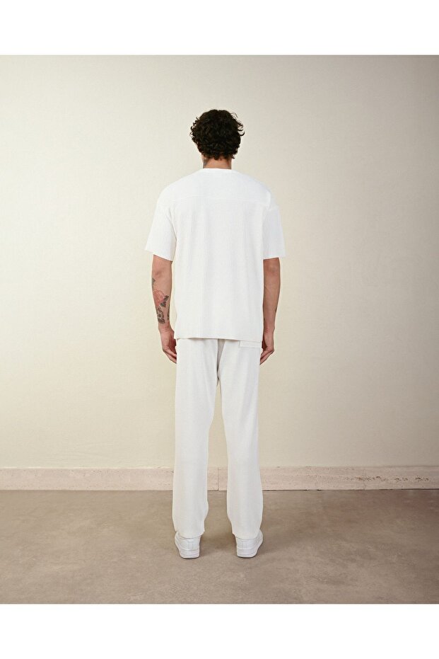 Fitilli Oversize Ottoman Pantolon - 4