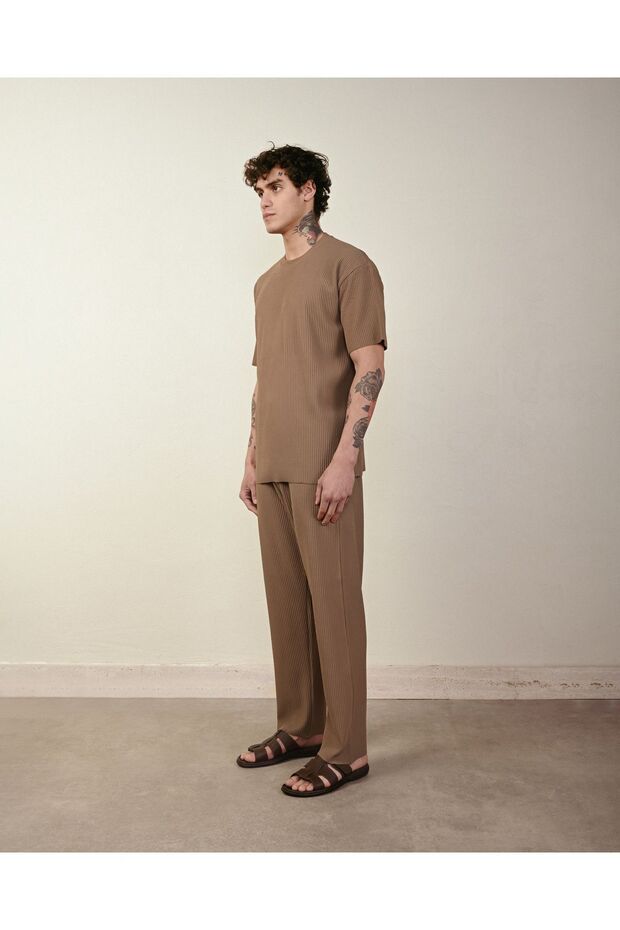 Fitilli Oversize Ottoman Pantolon - 3