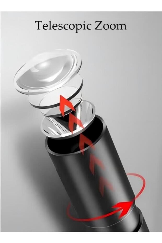 مصباح يدوي صغير قابل لإعادة الشحن وقوي وقابل للسحب مع مصباح يدوي فائق السطوع - 6